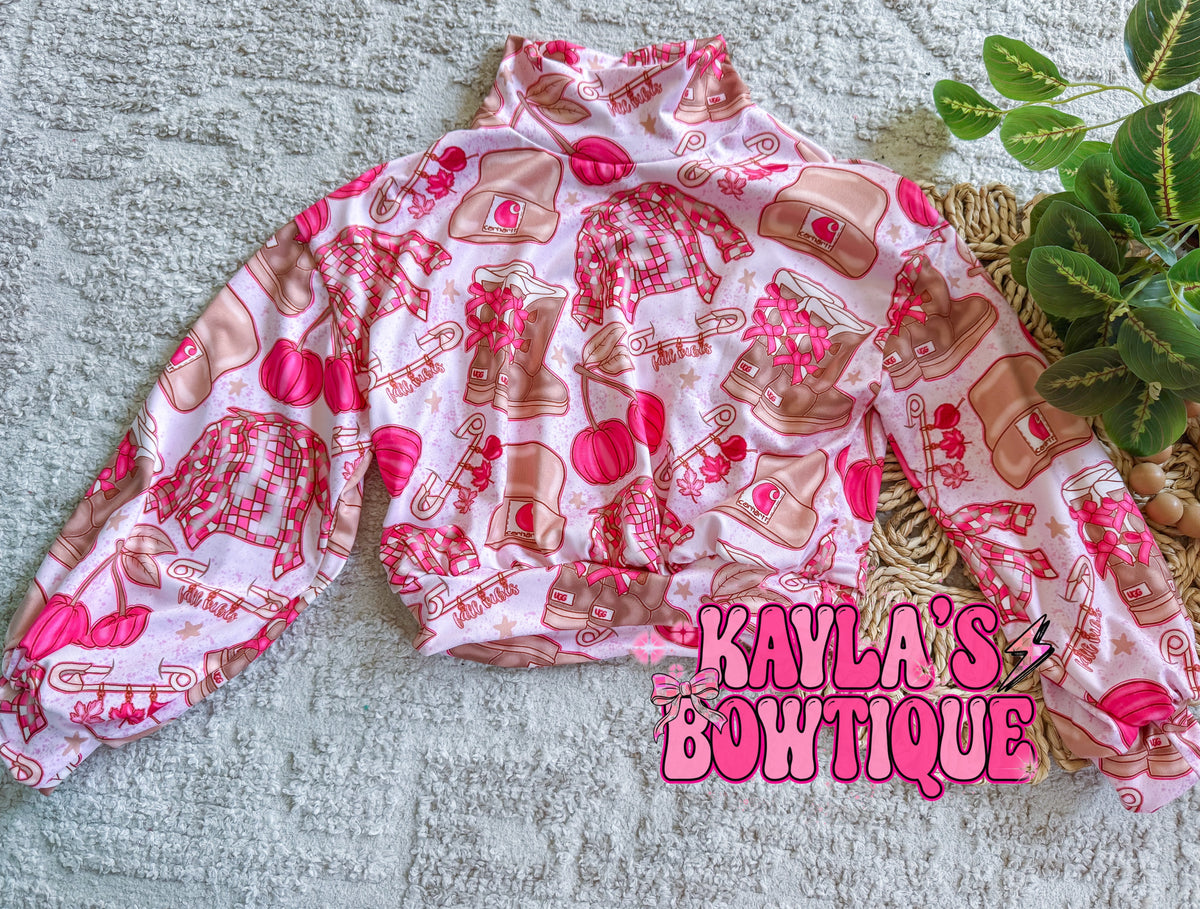 Pink Fall Mockneck sweater 5T
