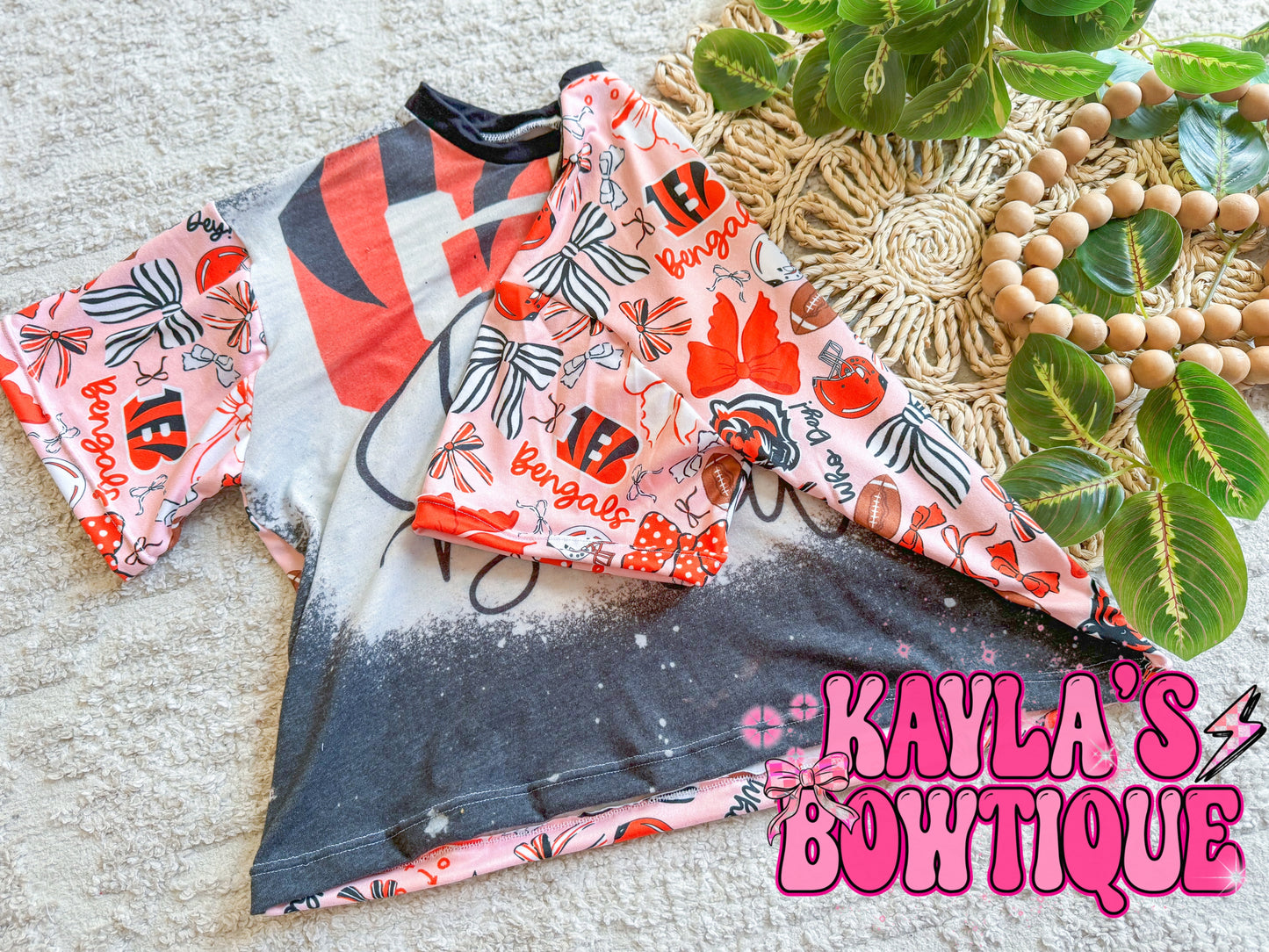 Bengals upcycle comfy tee 5T
