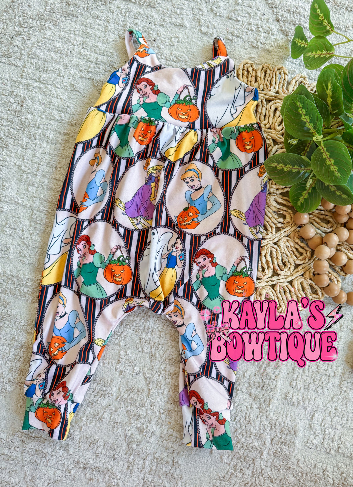 Halloween Princess Napa Romper 3/6