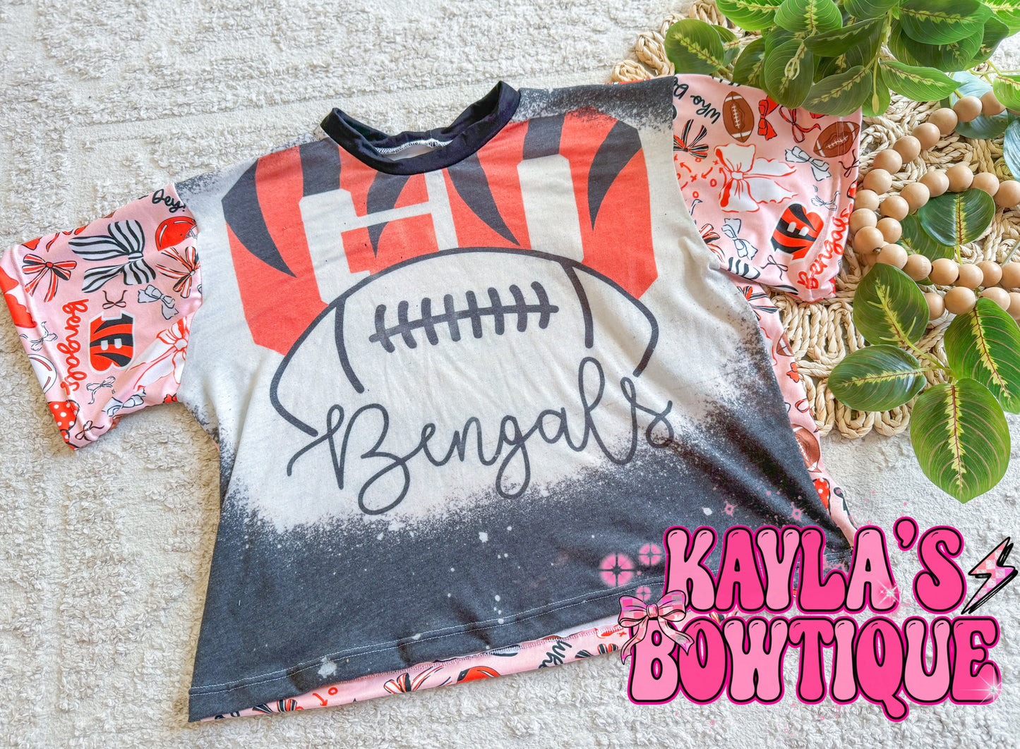 Bengals upcycle comfy tee 5T
