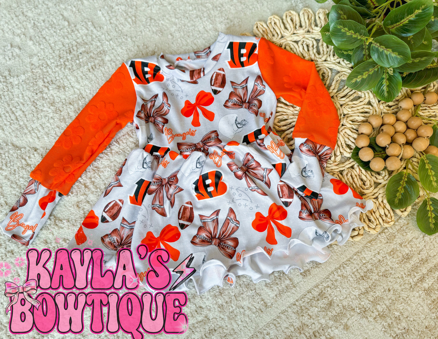 Bengals Peplum Top