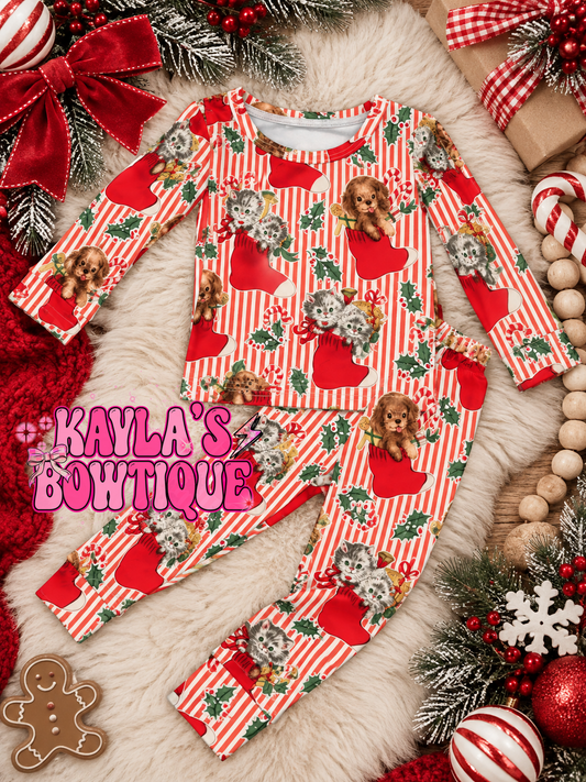 Vintage Christmas Pj Set