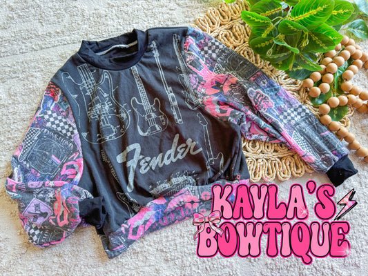Upcycle sad girl crew 2T