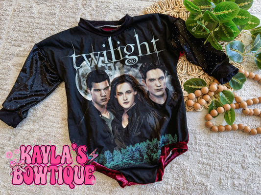 Twilight Upcycle sweater romper 2T