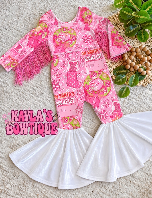 Boujee Christmas Bell Romper